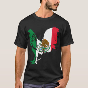 Game fowl Mexicaanse vlag gaff rooster Gamefow T-shirt