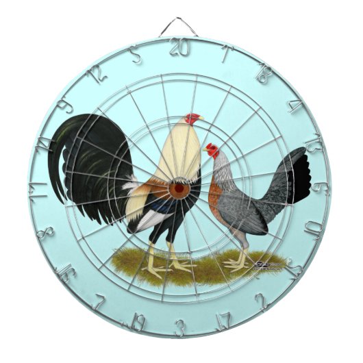 Game Fowl Pair Dartbord (Voorkant)