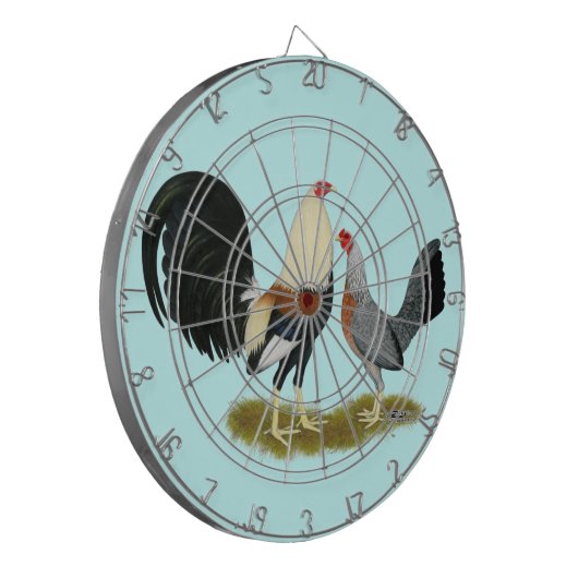 Game Fowl Pair Dartbord (Voorkant Links)