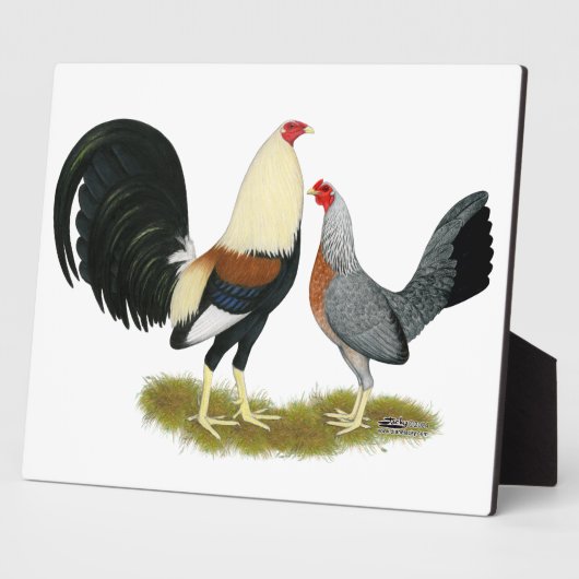 Game Fowl Pair Fotoplaat (Zijkant)
