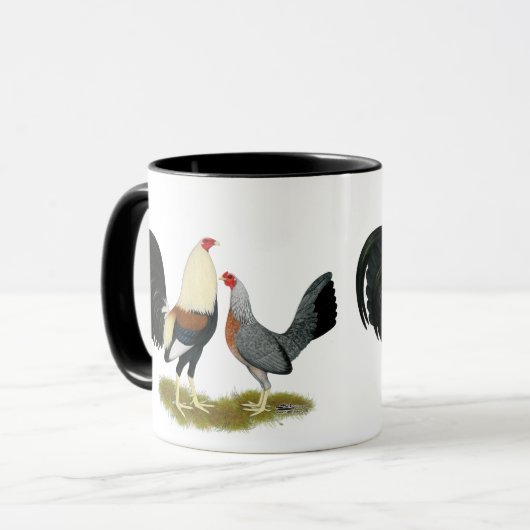 Game Fowl Pair Mok (Voorkant links)