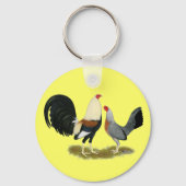 Game Fowl Pair Sleutelhanger (Voorkant)