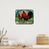 Game Fowl Wreath Poster (Keuken)