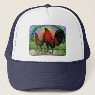 Game Fowl Wreath Trucker Pet