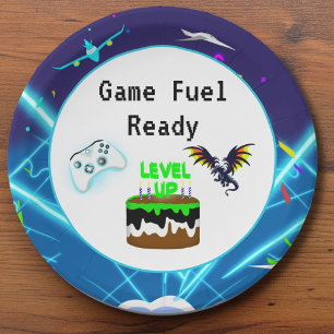 Game Fuel Ready Happy Birthday Critical Hit! Papieren Bordje
