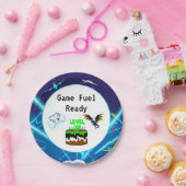 Game Fuel Ready Happy Birthday Critical Hit! Papieren Bordje (Feest)