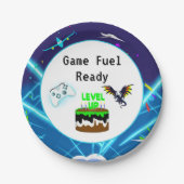 Game Fuel Ready Happy Birthday Critical Hit! Papieren Bordje (Voorkant)