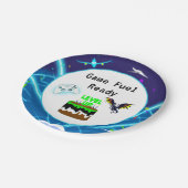 Game Fuel Ready Happy Birthday Critical Hit! Papieren Bordje (Gekanteld)