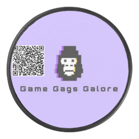 game gags galor hockey puck (Voorkant)