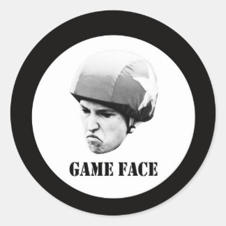Game Gezicht - big.jpg Ronde Sticker