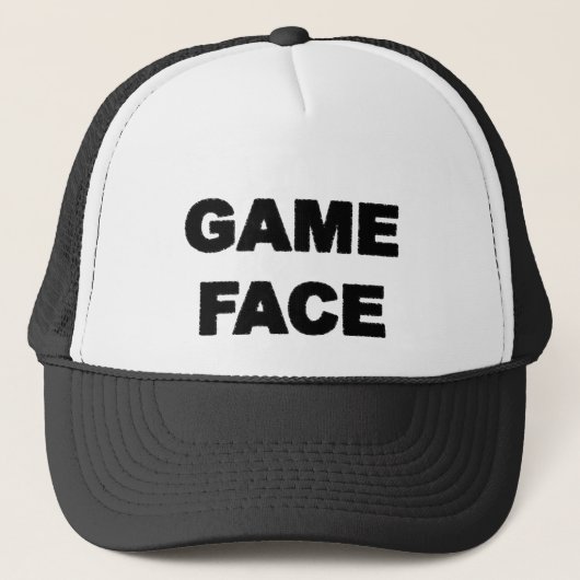 game-gezicht trucker pet (Voorkant)