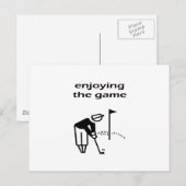 Game Golf-design Briefkaart (Voorkant / Achterkant)
