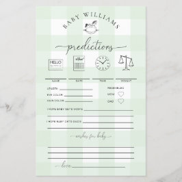 Game Green Gingham Rocking Horse Baby