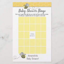 Game grijze Baby shower Bingo
