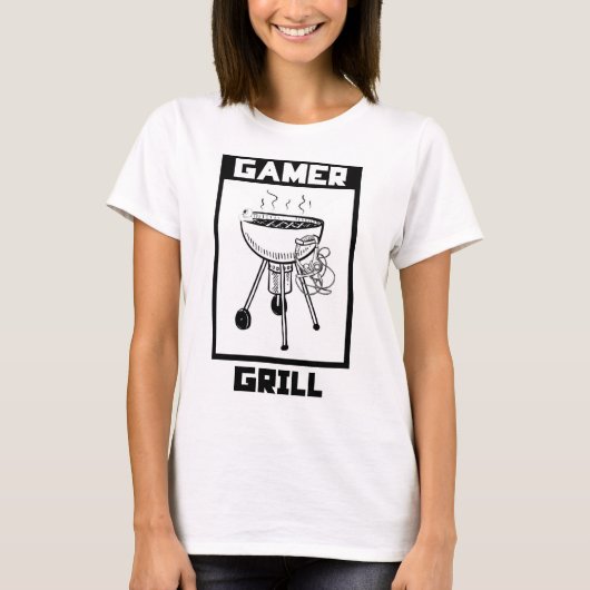 Game Grill T-Shirt - Mode gamer (Voorkant)