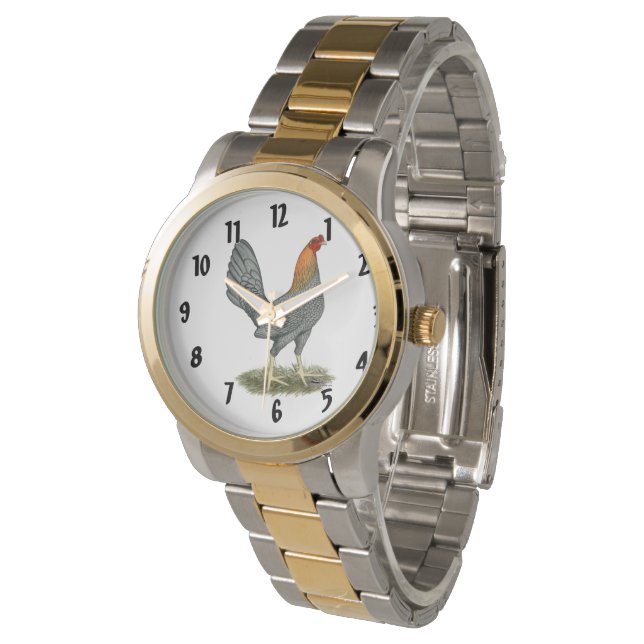 Game Hen Blauw Rood Horloge (Gekanteld)