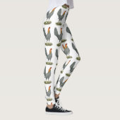 Game Hen Blauw Rood Leggings (Rechts)