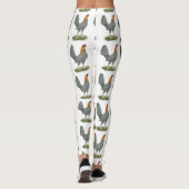 Game Hen Blauw Rood Leggings (Achterkant)