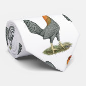 Game Hen Blauw Rood Stropdas (Opgerold)