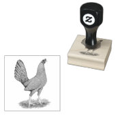 Game Hen Blue Red Rubberstempel (Gestempeld)