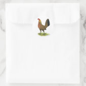 Game Hen: Erwtkam Ronde Sticker (Tas)