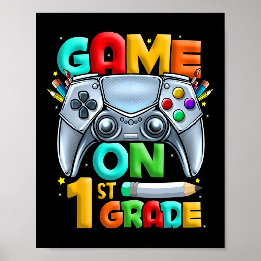 Game in eerste graad terug naar school 1e graad ni poster (Voorkant)