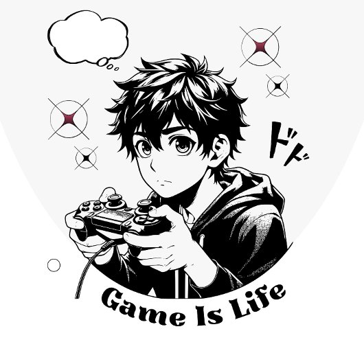 Game is Life: Minimalistische verklaring T-shirt