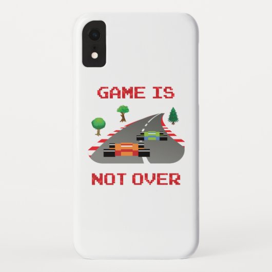 Game is niet voorbij Gepixelde videogame Case-Mate iPhone Case (Achterkant)