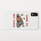 Game is niet voorbij Gepixelde videogame Case-Mate iPhone Case (Achterkant (horizontaal))