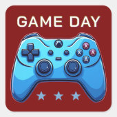 game joystick vierkante sticker (Voorkant)