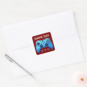 game joystick vierkante sticker (Envelop)
