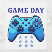 game joystick wijn etiket (Enkel label)