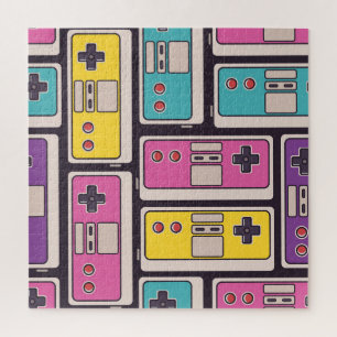 Game Joysticks Kleurrijke behang Legpuzzel