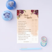 Game-kaart voor Bourgogne-paren Flyer (Enkel)