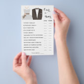 Game-kaart voor meer dan of onder stellen flyer (Hand)