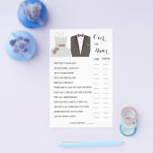 Game-kaart voor meer dan of onder stellen flyer (Enkel)