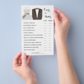 Game-kaart voor meer dan of onder stellen flyer (Hand)