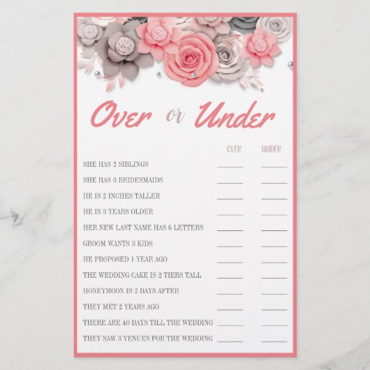 Game-kaart voor meerdere of minder schotels flyer (Voorkant)