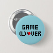 Game (L) Over Ronde Button 5,7 Cm (Voorkant /achterkant)