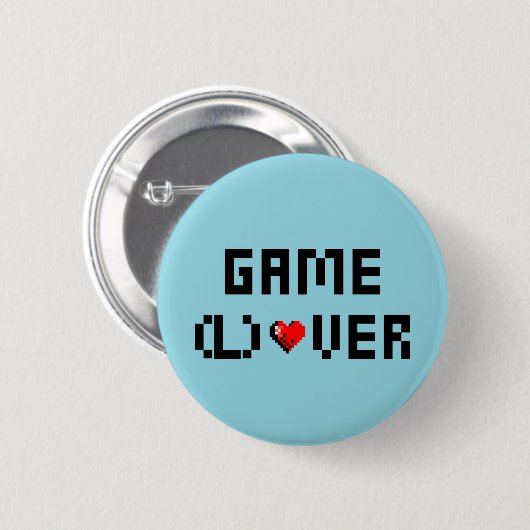 Game (L) Over Ronde Button 5,7 Cm (Voorkant /achterkant)