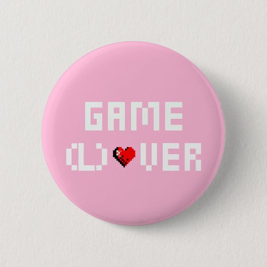 Game (L) Over Ronde Button 5,7 Cm (Voorkant)