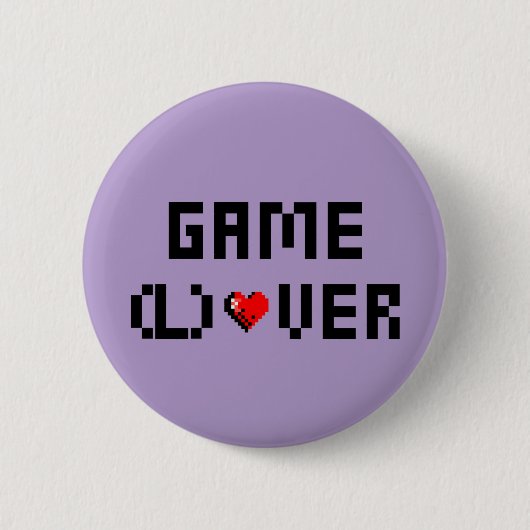 Game (L) Over Ronde Button 5,7 Cm (Voorkant)