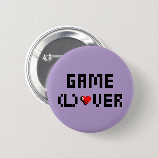 Game (L) Over Ronde Button 5,7 Cm (Voorkant /achterkant)