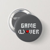 Game (L) Over Ronde Button 5,7 Cm (Voorkant /achterkant)