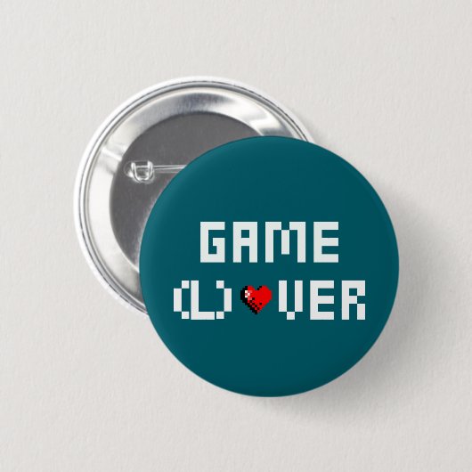 Game (L) Over Ronde Button 5,7 Cm (Voorkant /achterkant)