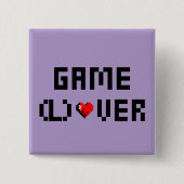 Game (L) Over Vierkante Button 5,1 Cm (Voorkant)