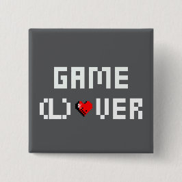 Game (L) Over Vierkante Button 5,1 Cm