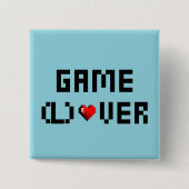 Game (L) Over Vierkante Button 5,1 Cm (Voorkant)
