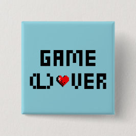 Game (L) Over Vierkante Button 5,1 Cm