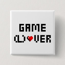 Game (L) Over Vierkante Button 5,1 Cm